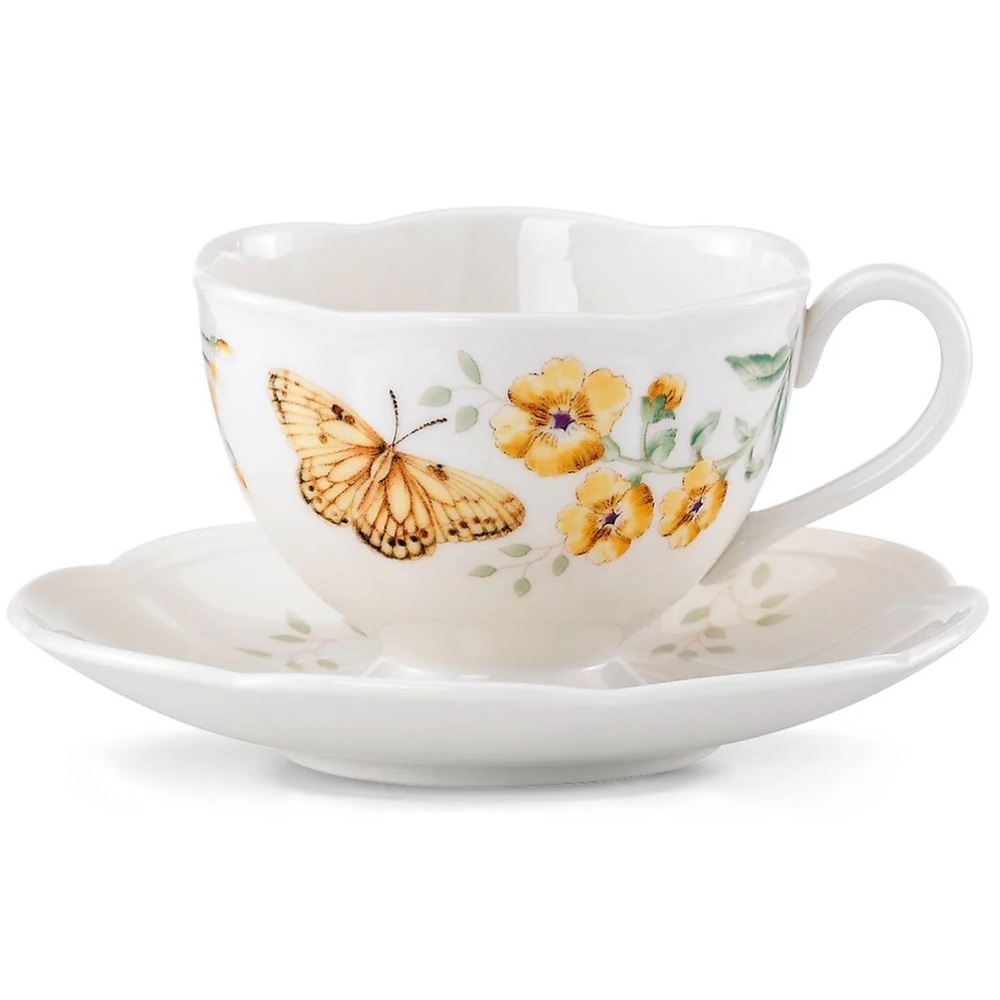 Lenox Butterfly Meadow Fritillary Cup & Saucer